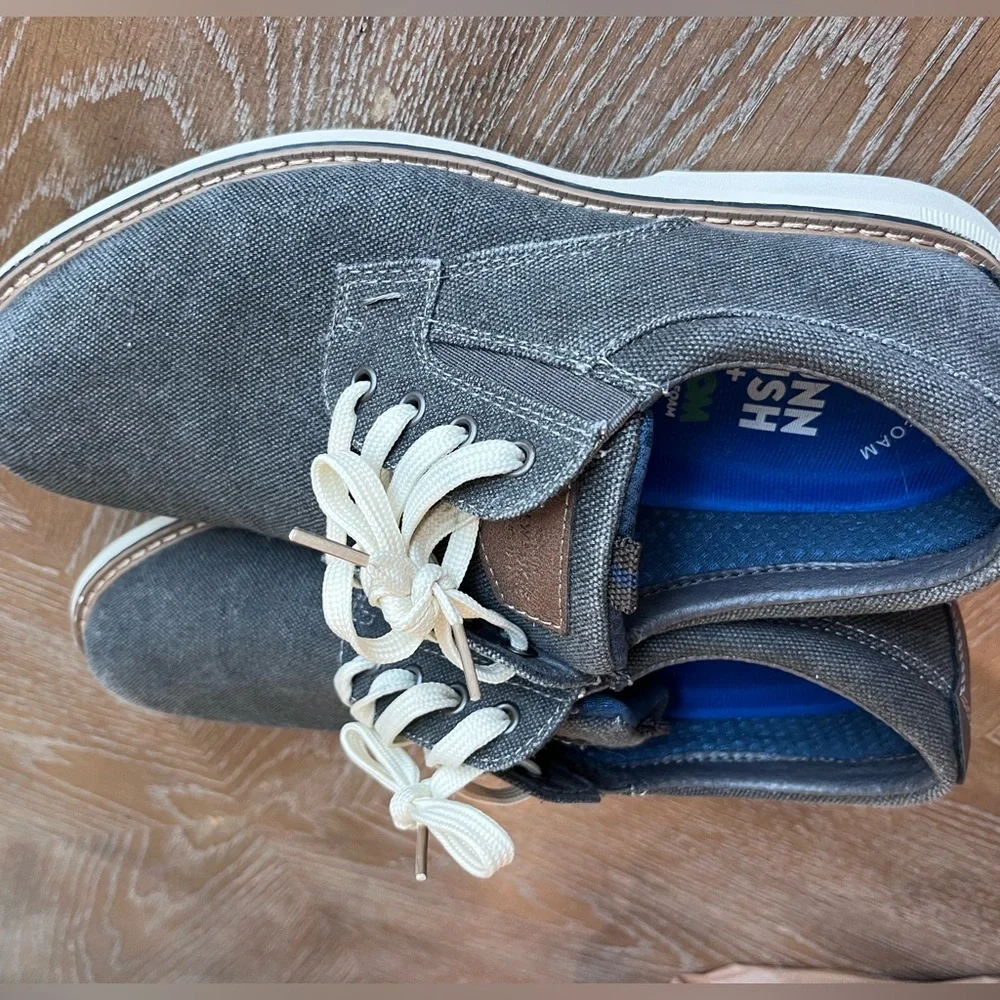 Nunn Bush Gray Canvas Oxfords